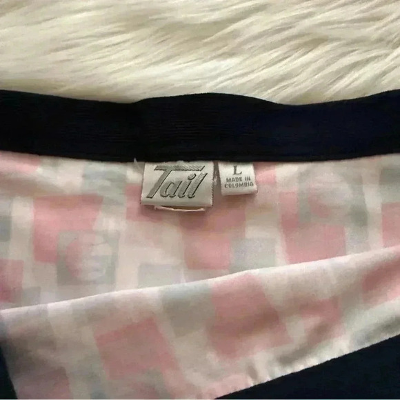 Tail Retro Pickleball Tennis Ball Polka Dot Print Skirt Large - Picture 3 of 5